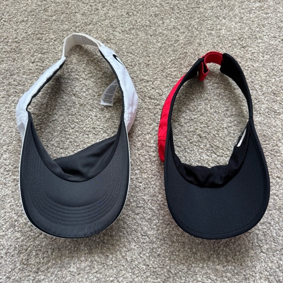 Nike Red and White Visor Set - Picture 2 of 8